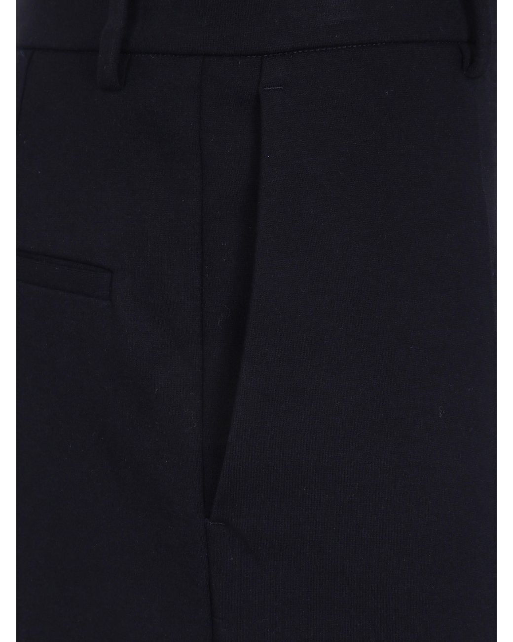 Mantu Blue Straight-Leg Tailored Trousers
