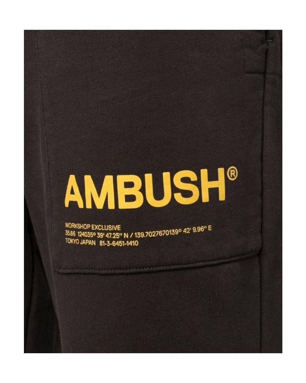 Ambush Black Fleece Workshop Pants Chocolate Torte So for men