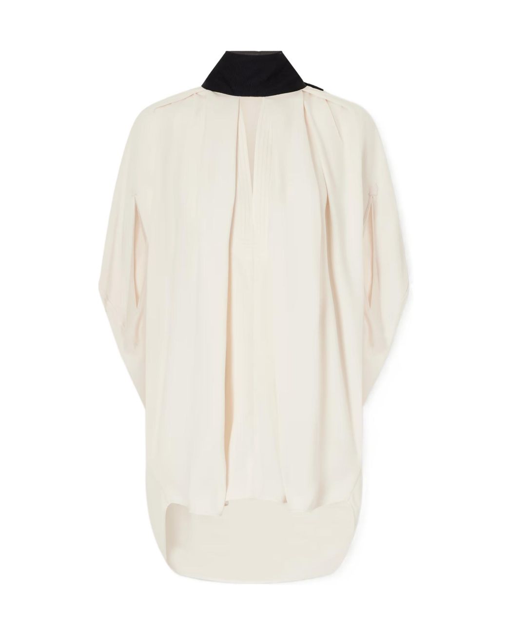 Lanvin White Bow-Decorated Crepe Backless Top
