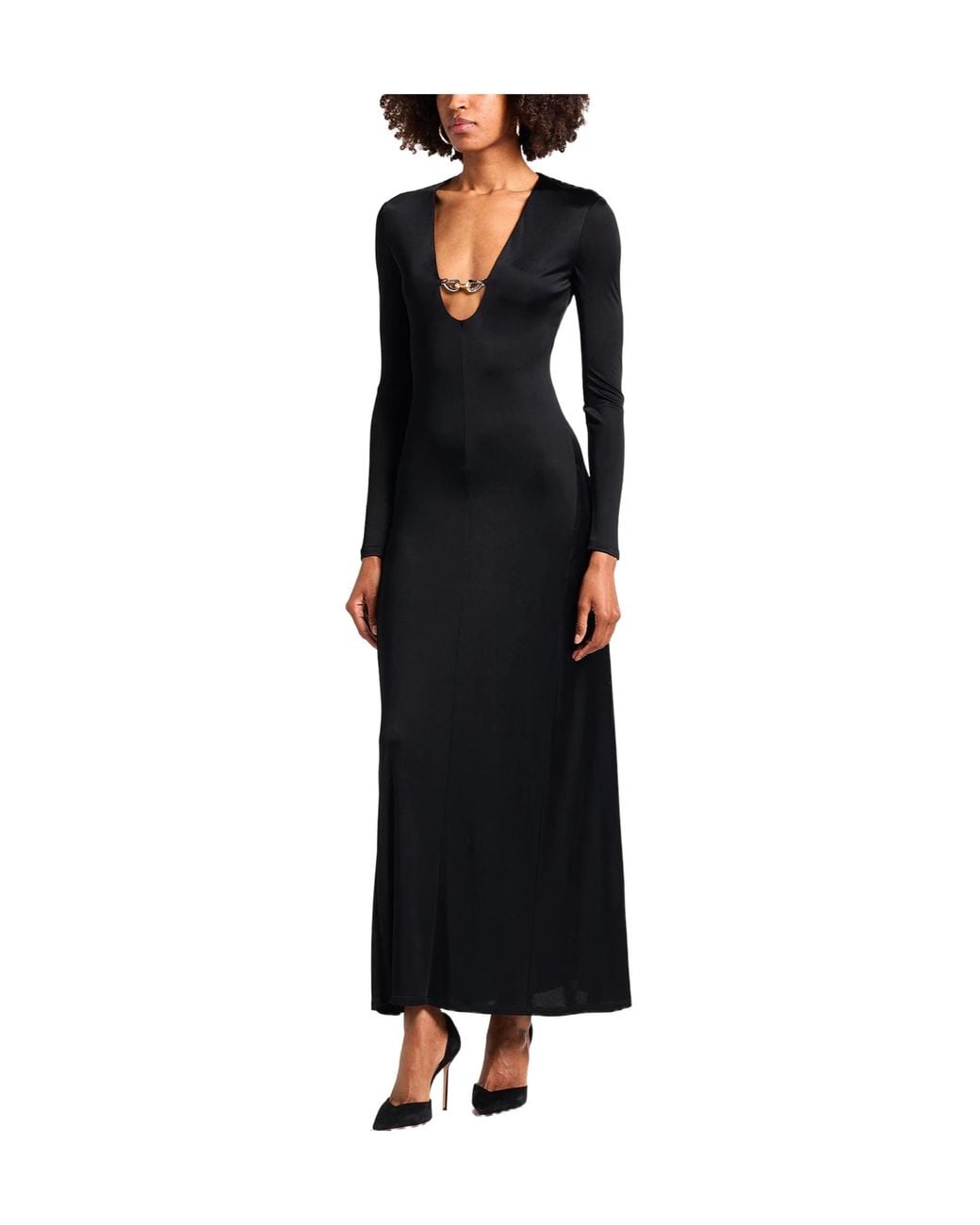 Tory Burch Black Color-Blocked A-Line Skirt