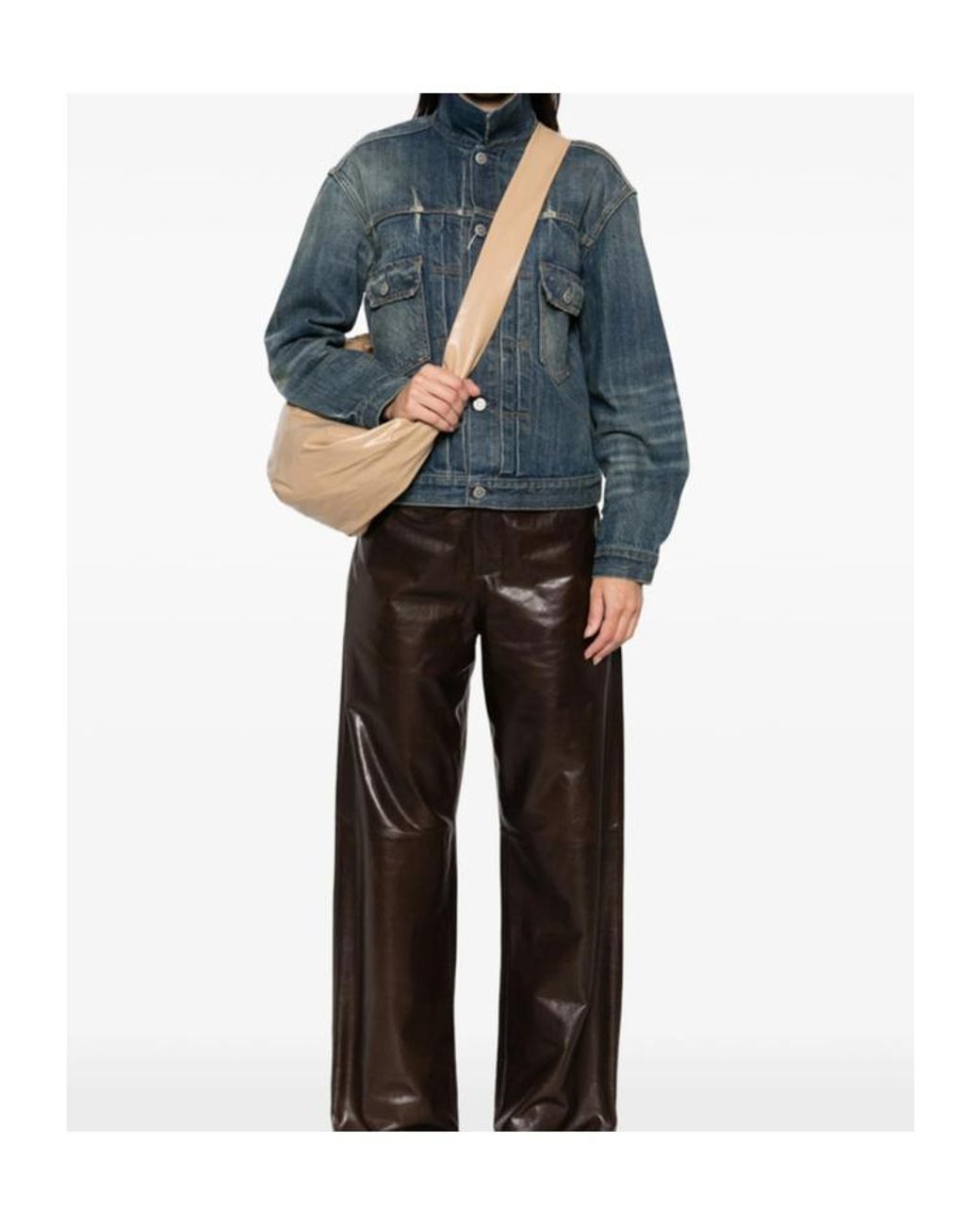 Maison Margiela Blue Distressed Denim Jacket
