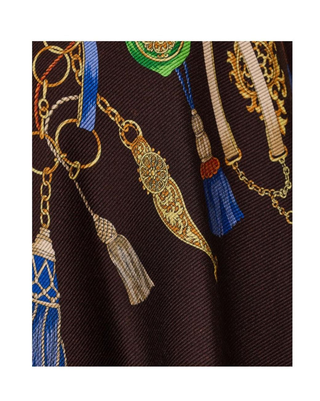 Etro Purple Printed Cape