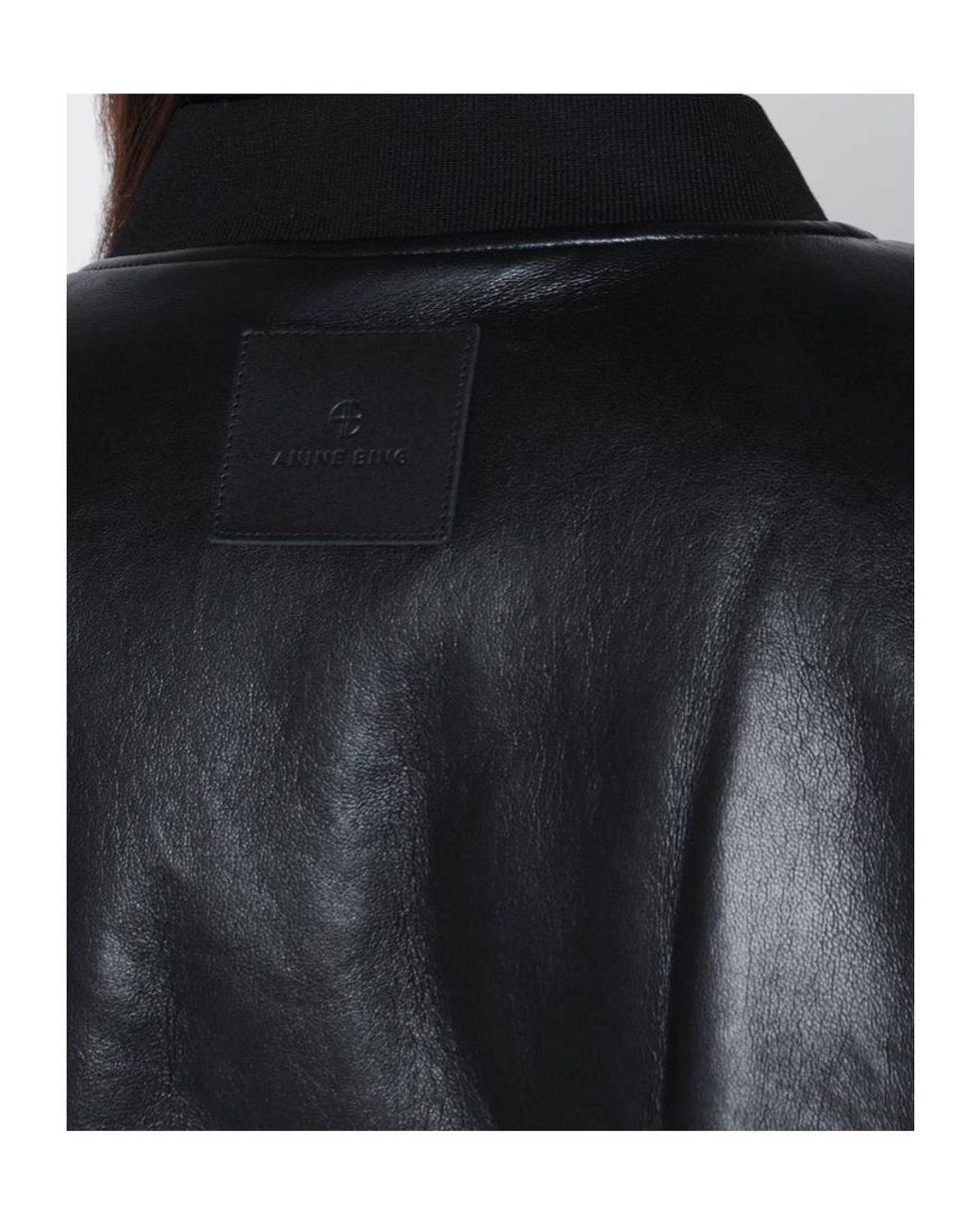 Anine Bing Black Leon Bomber Jacket