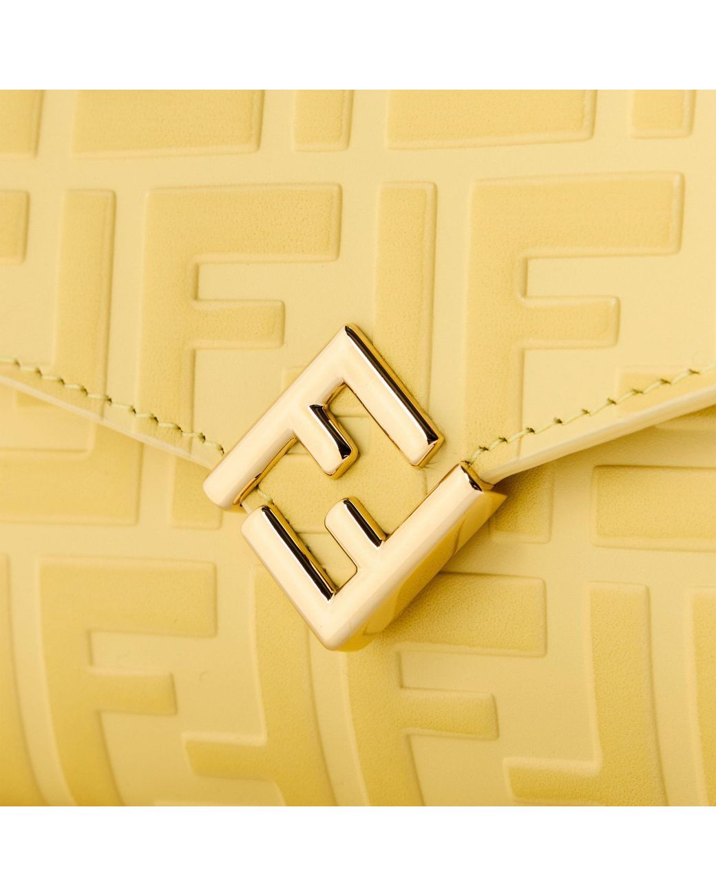 Fendi Yellow Chain Wallet