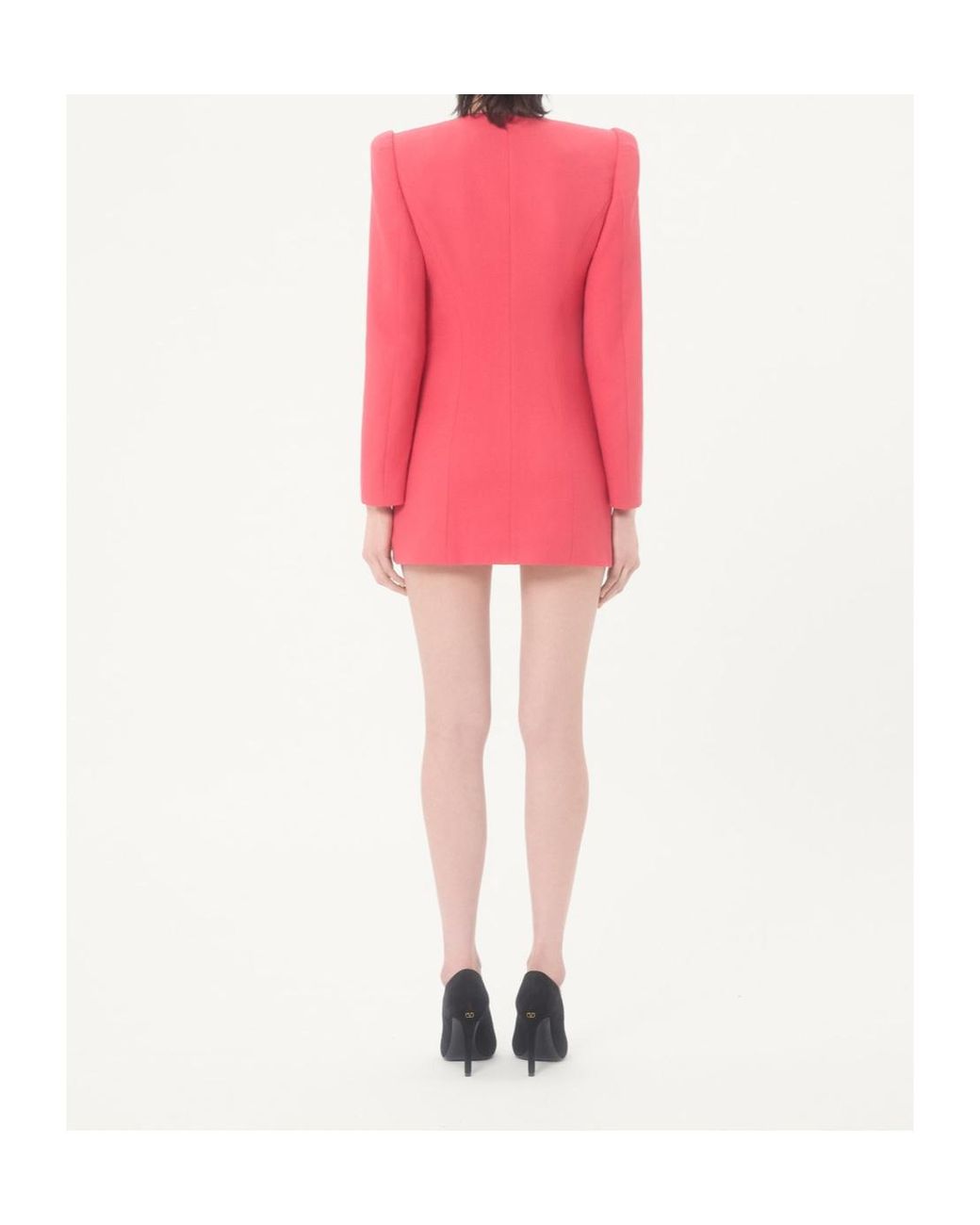 Valentino Pink Crispy Light Wool Jacket Dress