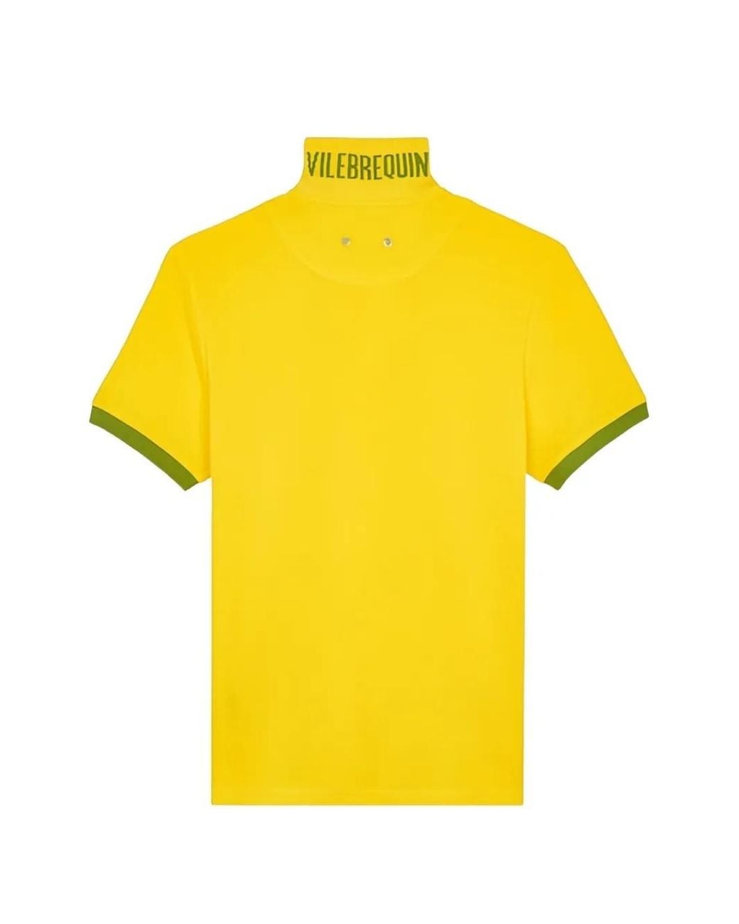 Vilebrequin Yellow V-Neck T-Shirt for men