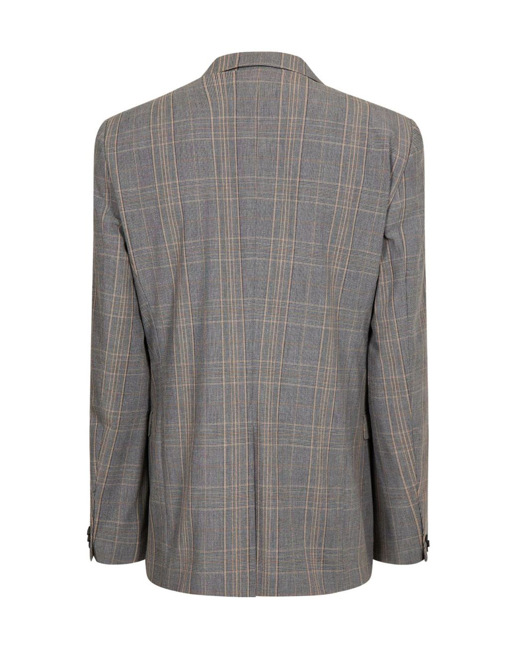 Boss Gray Classic Check Blazer for men