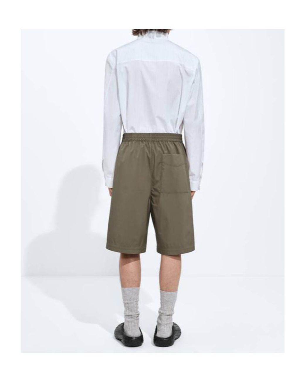 Bottega Veneta Gray Technical Shorts for men