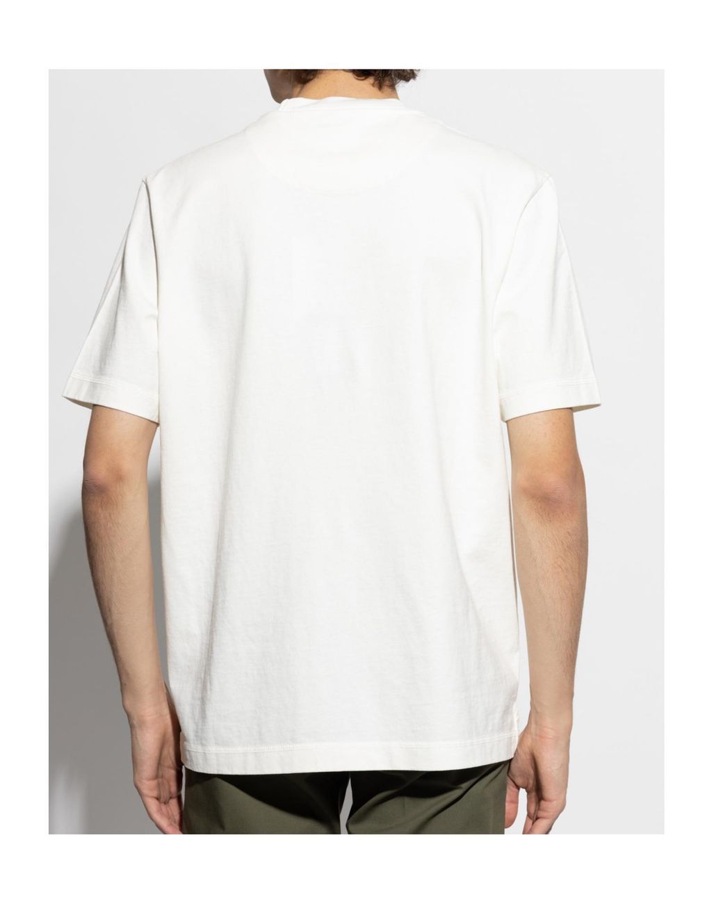 Paul Smith White Ps Paul Smith Wheels Print T-Shirt for men