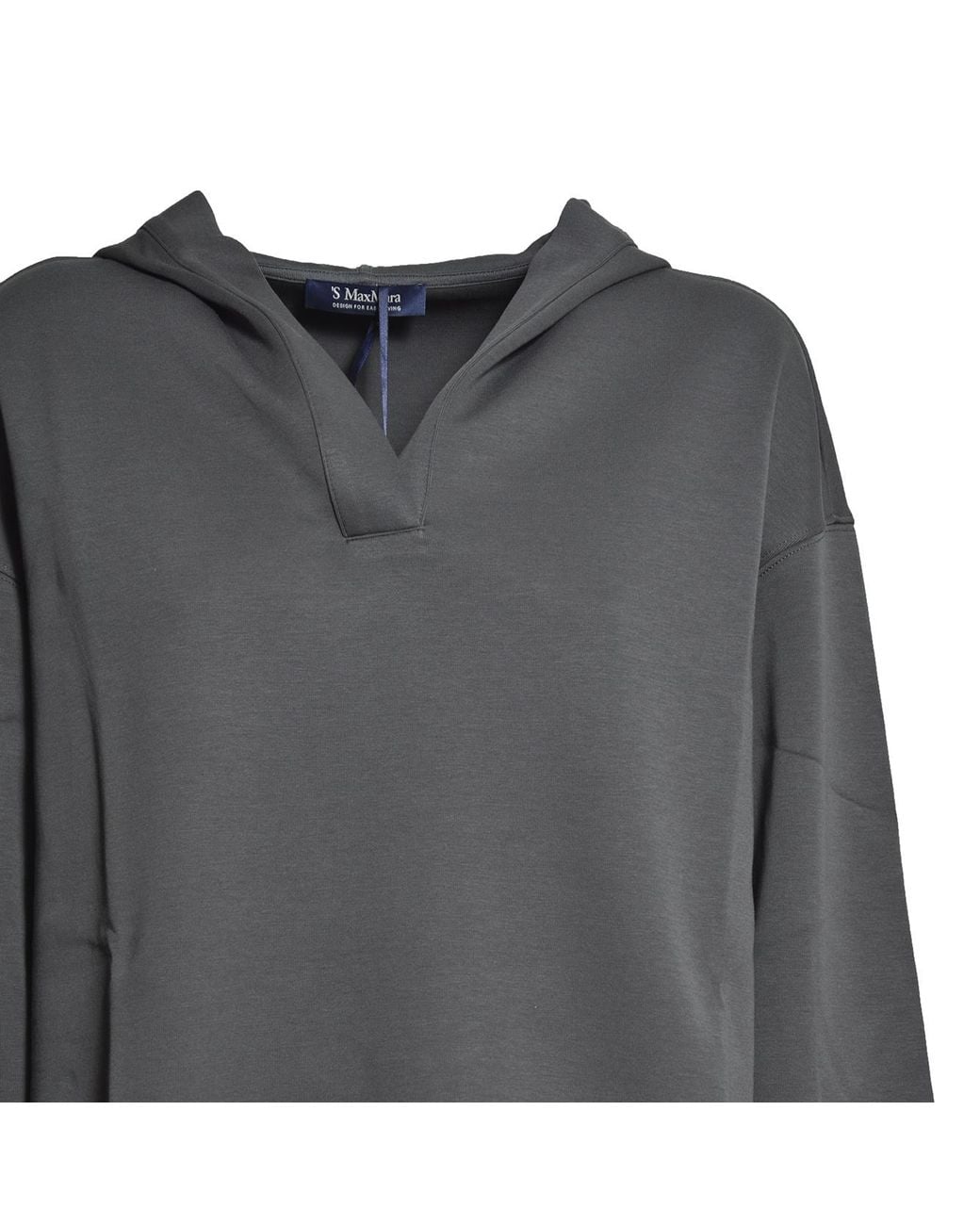Max Mara Gray Buona Relaxed Hoodie