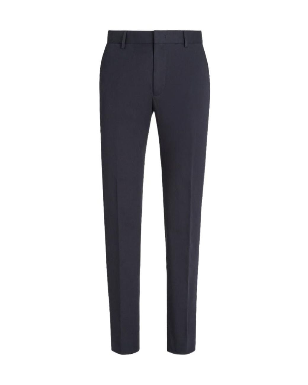 Zegna Black Straight-Leg Tailored Trousers for men
