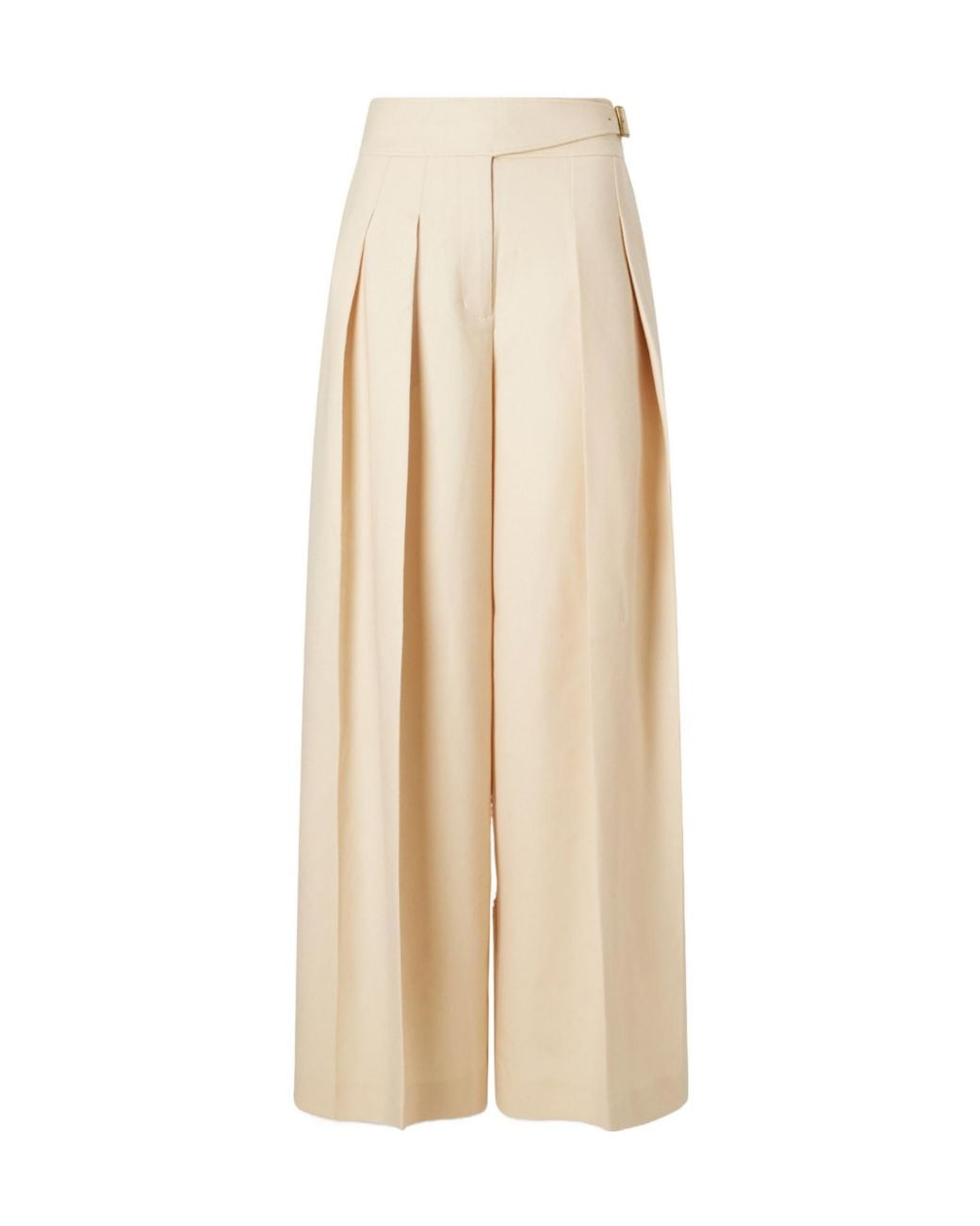 Zimmermann Natural Valiant Pleated Palazzo Pants