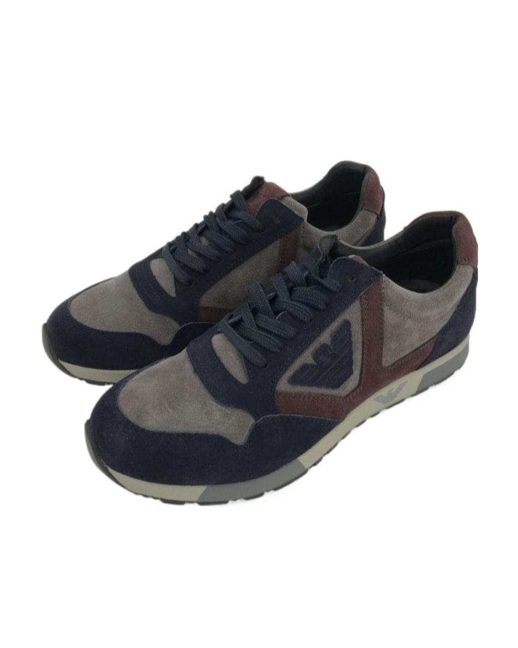 Emporio Armani Blue Logo Details Casual Sneakers for men