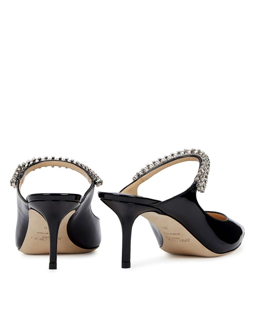 Jimmy Choo Black Patent Leather Mules