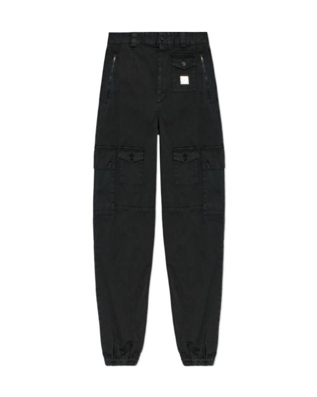 Dolce & Gabbana Black Cargo Pocket Pants for men