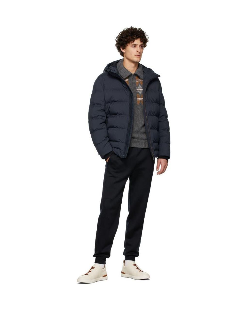 Loro Piana Gray Glacier Pullover for men