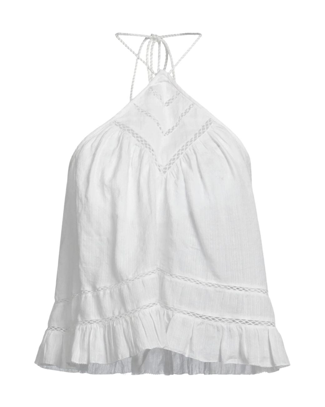 Isabel Marant White Sleeveless Solid-Color Top