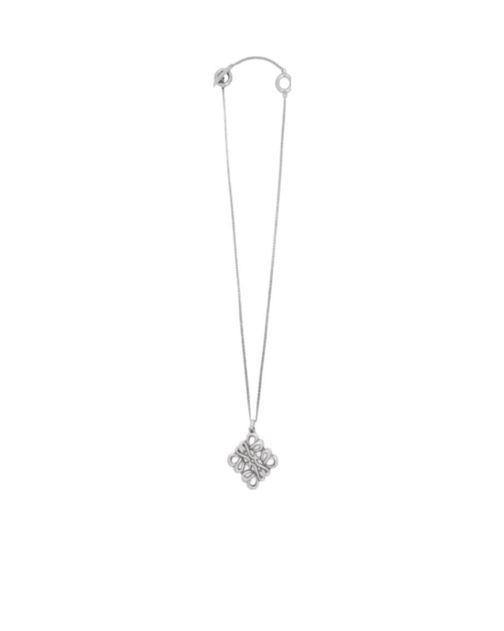Loewe White Small Pendant Necklace
