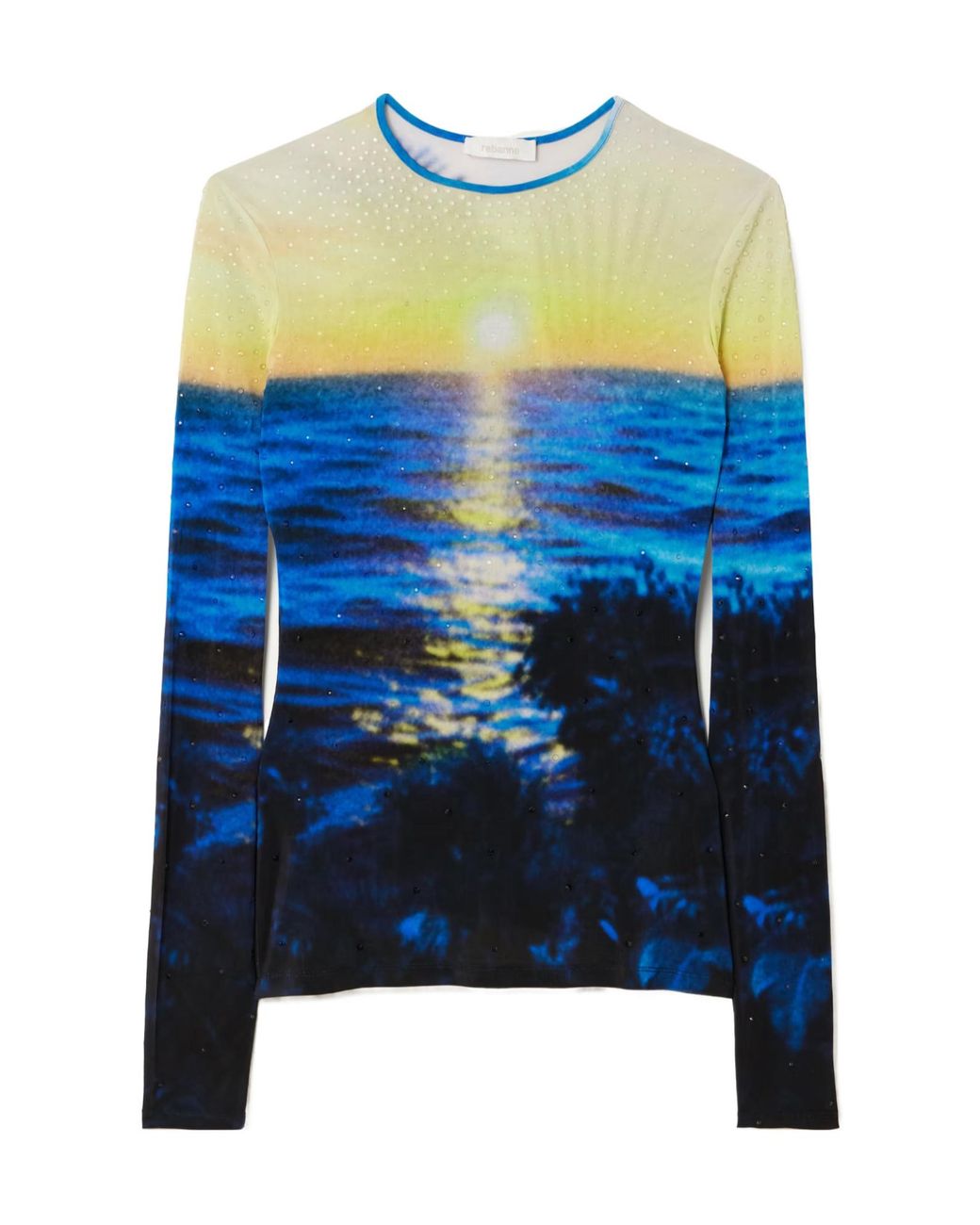 Rabanne Blue Haut Printed T-Shirt