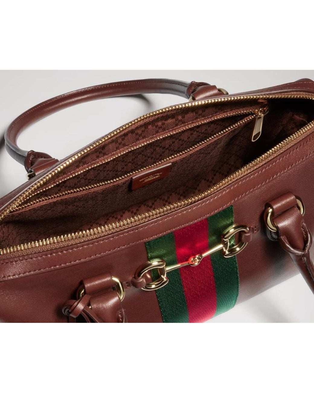 Gucci Red Borsetto Medium Boston Bag