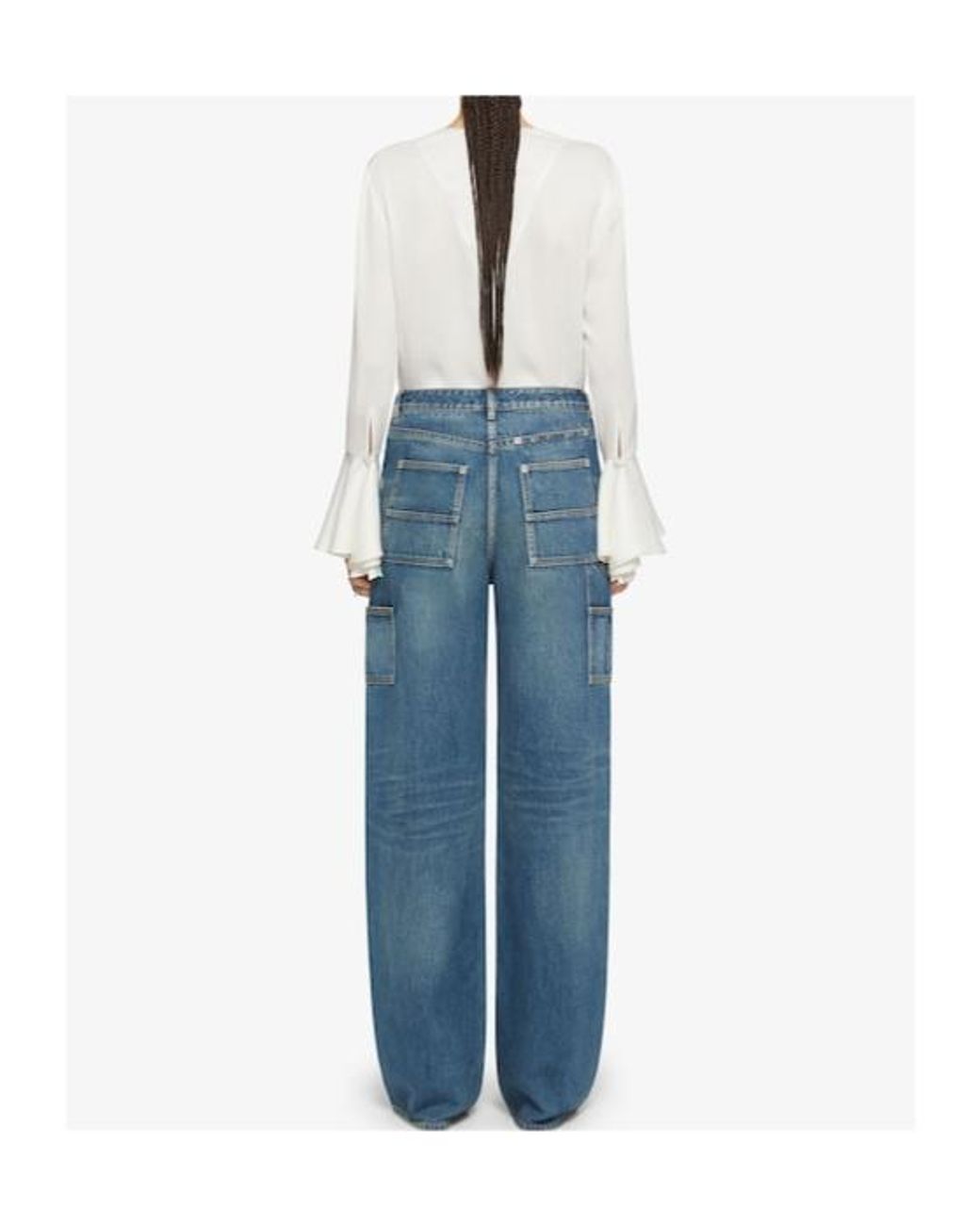 Givenchy Blue Straight-Leg Jeans