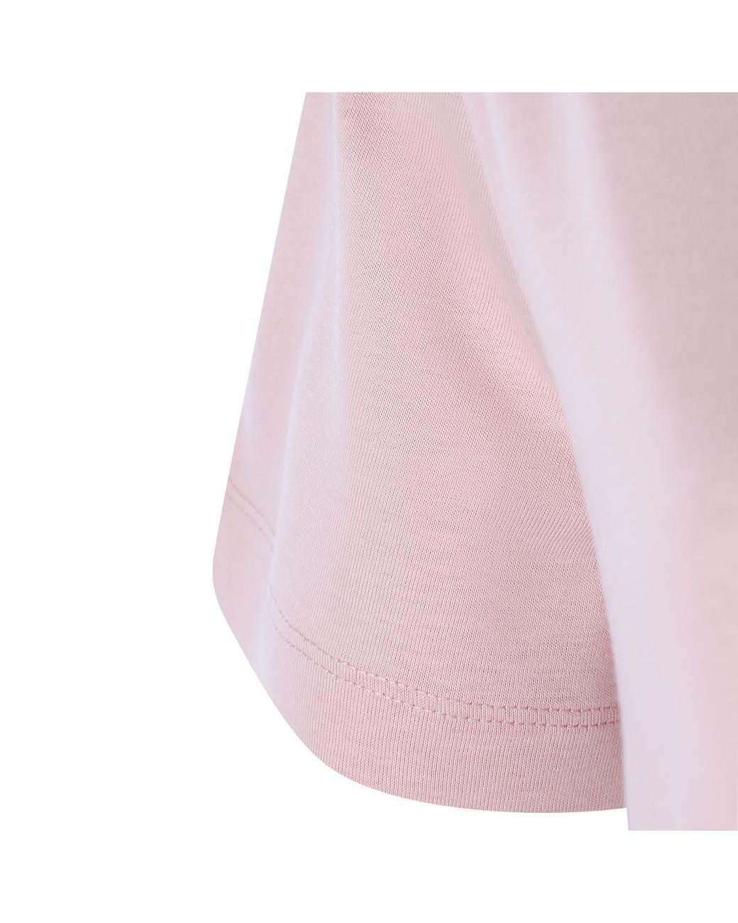 Moncler Pink Logo Patch Crewneck T-Shirt
