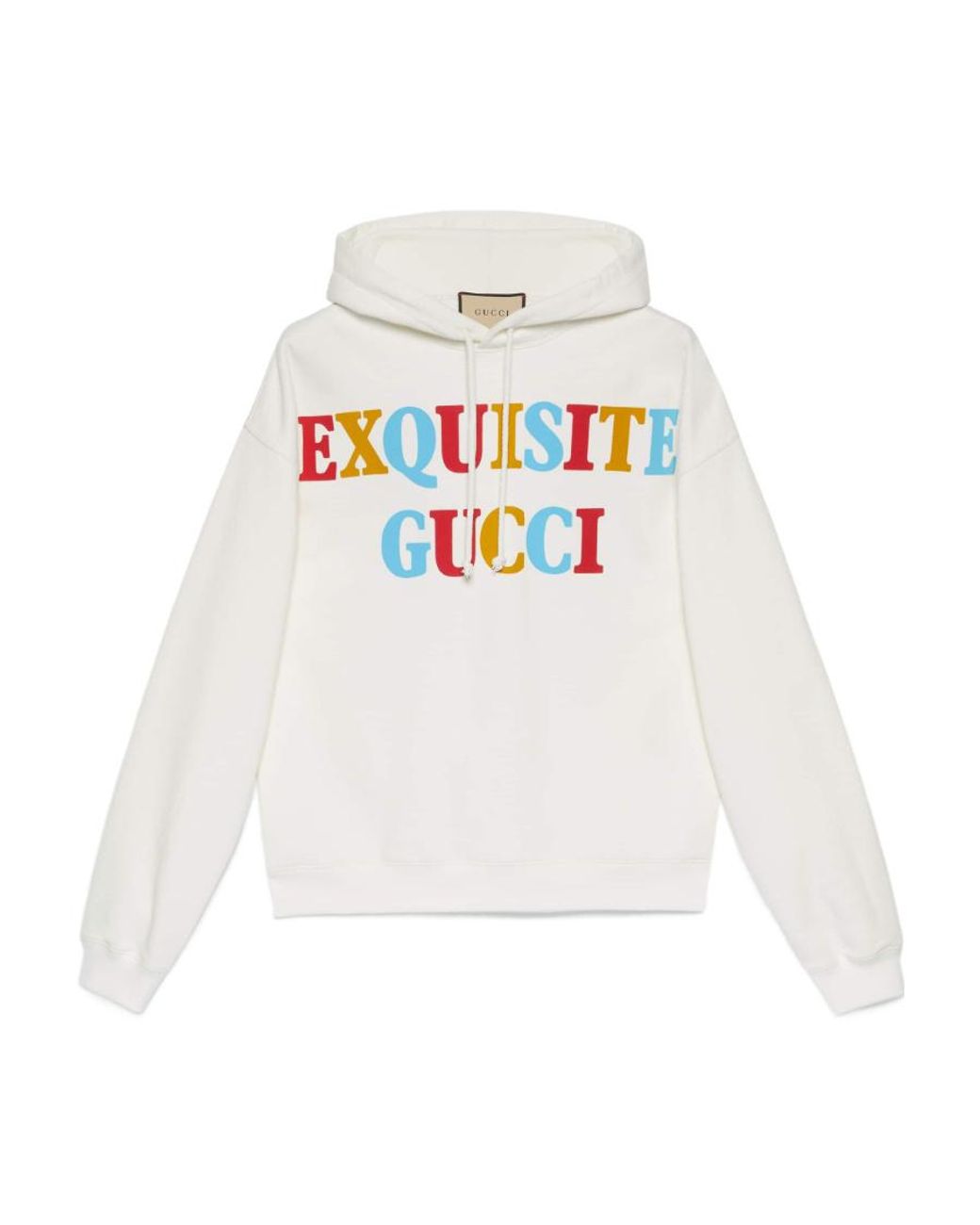 Gucci White Exquisite Characters Hoodie for men