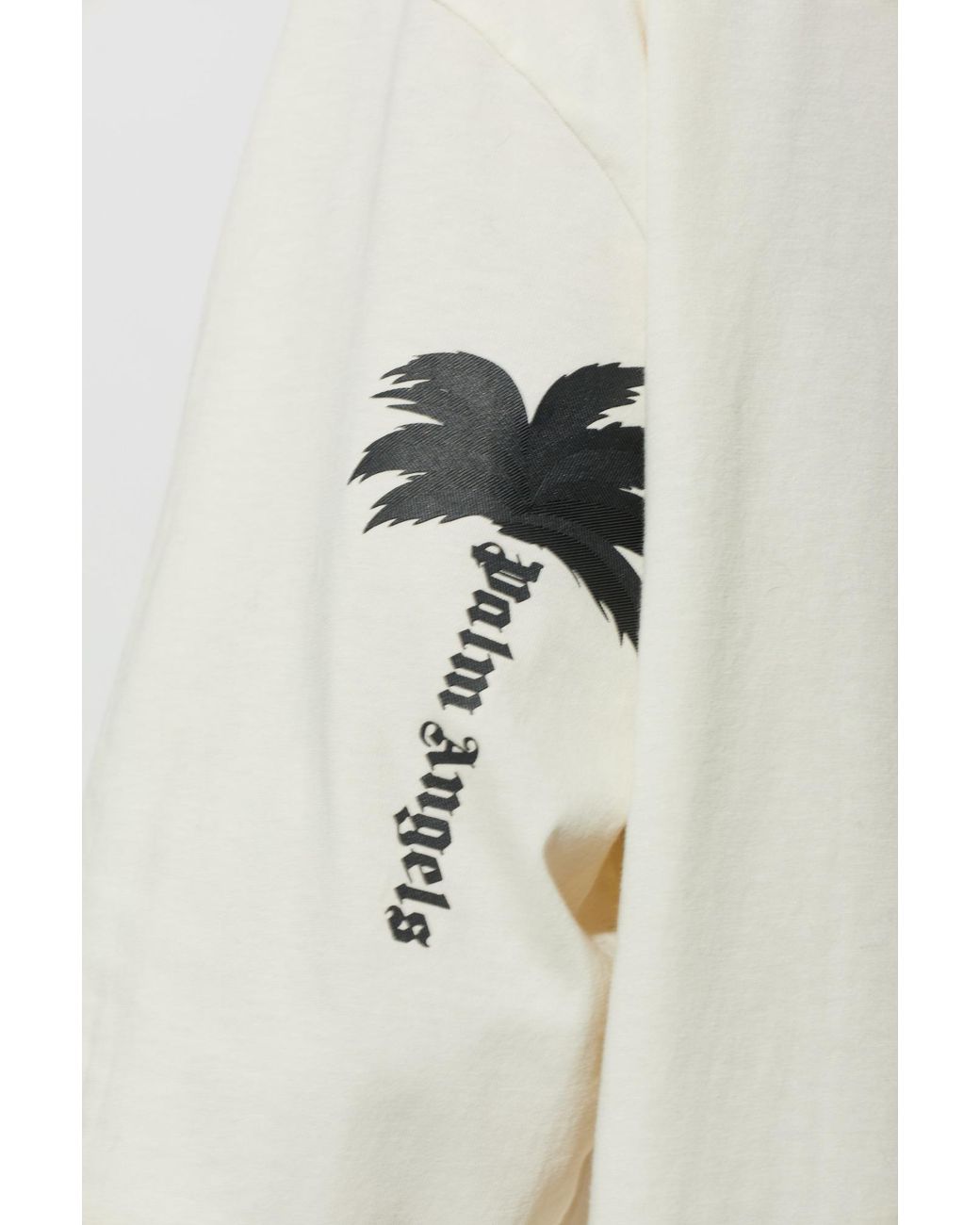 Palm Angels White Long-Sleeve T-Shirt for men