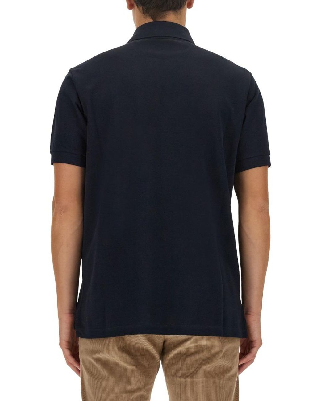 Paul Smith Blue Artist Stripe Placket Polo Shirt for men