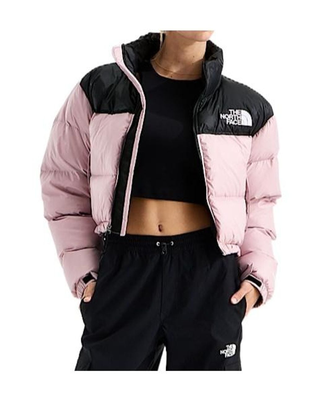 The North Face Black Nuptse Short Puffer Jacket