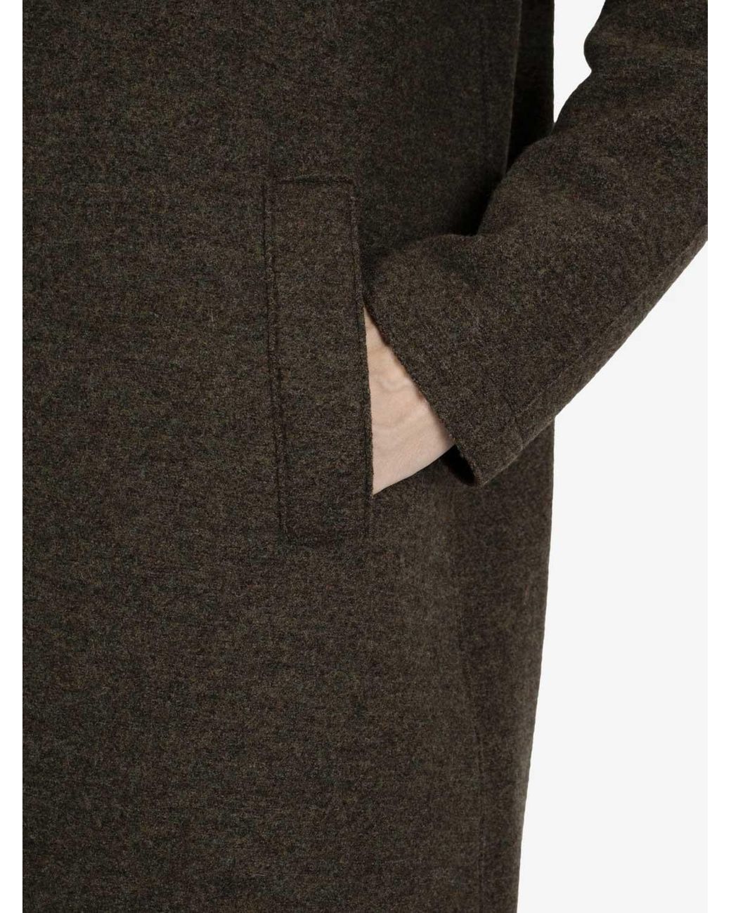 Harris Wharf London Black Boiled-Wool Single-Breasted Balmacaan Coat for men