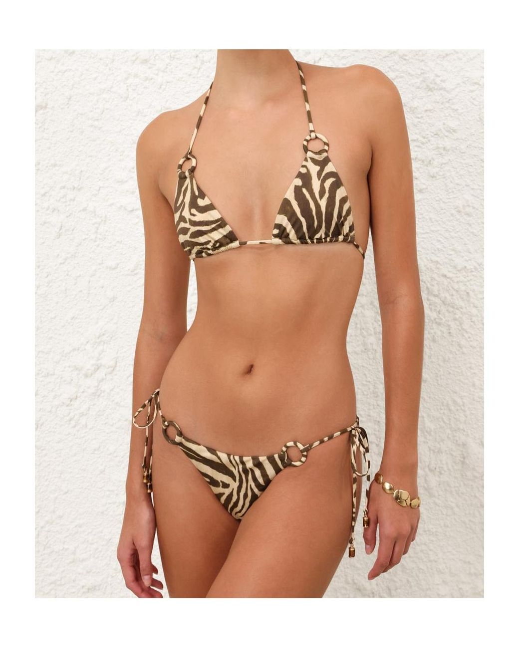 Zimmermann White Wanderlust Ring-Tie Bikini