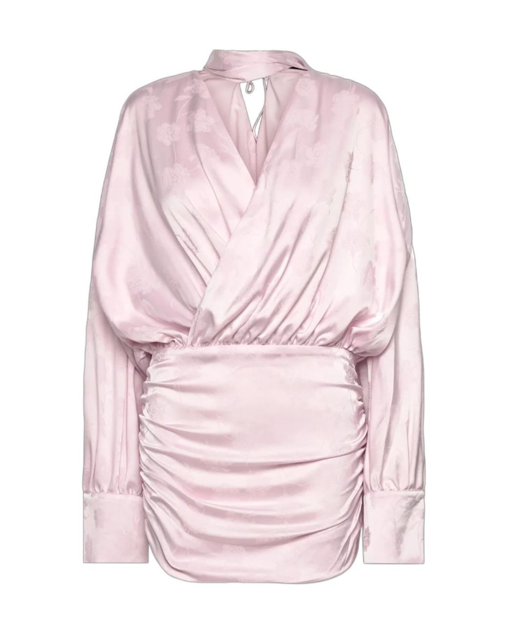 ROTATE BIRGER CHRISTENSEN Pink Floral Detailed Ls Mini Dress