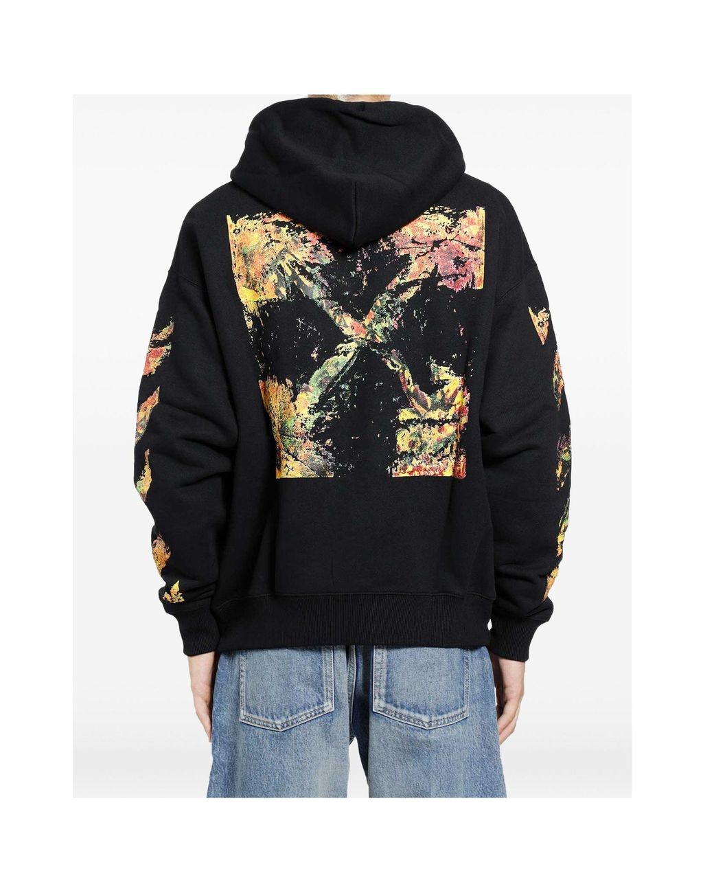 Off-White c/o Virgil Abloh Blue Spices Arrow Skate Hoodie for men