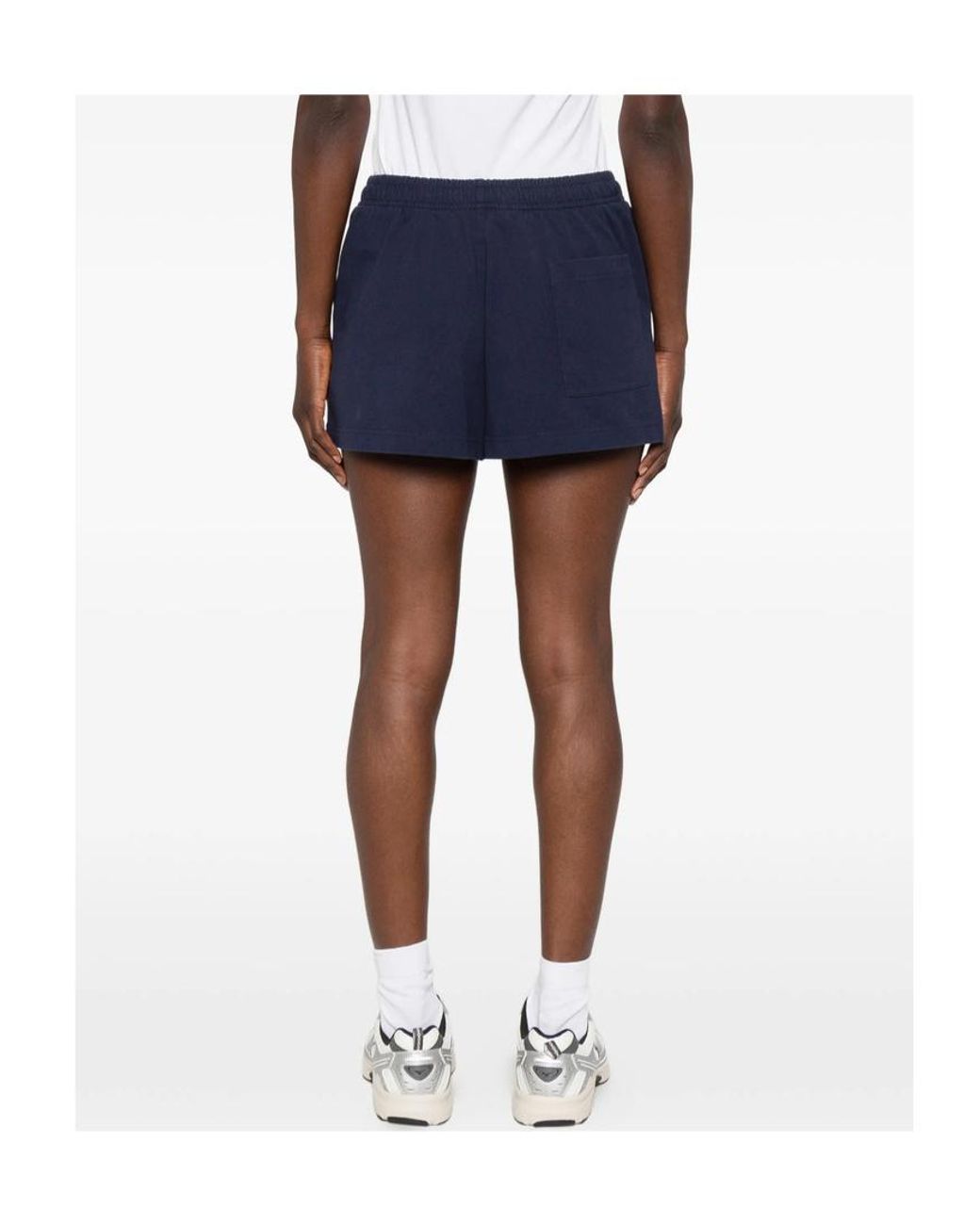 Sporty & Rich Blue Elastic Waist Shorts
