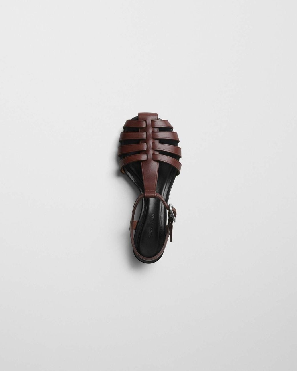 Phoebe Philo Brown Leather Fisherman Sandals