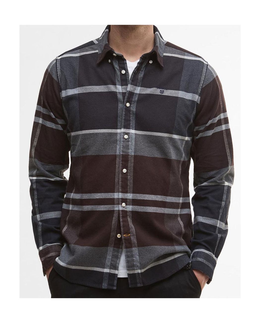 Barbour Blue Tartan-Check Shirt for men