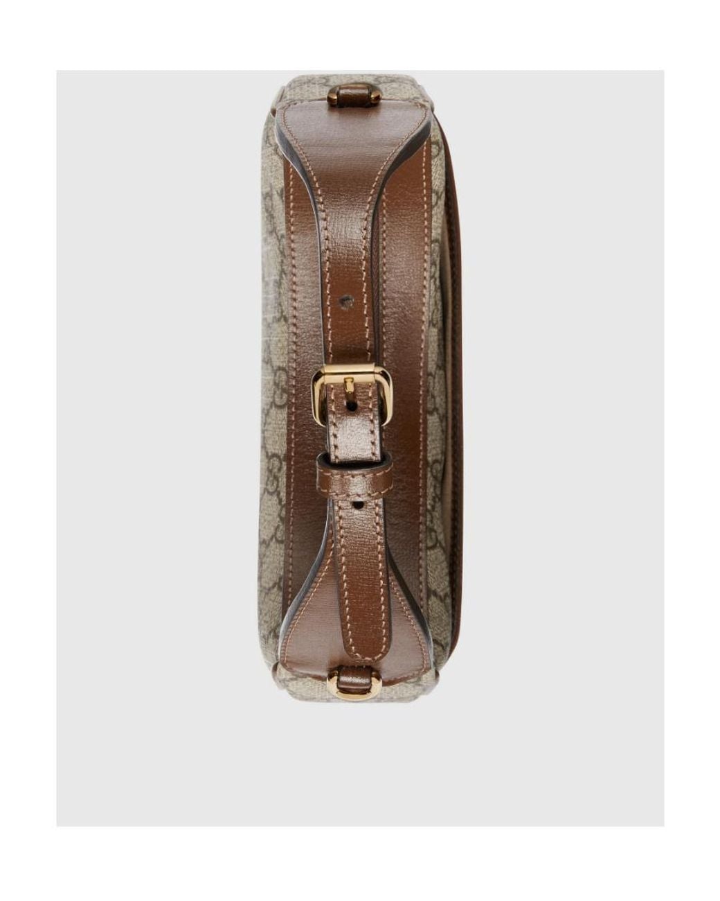 Gucci Gray Gg Half-Moon Mini Bag