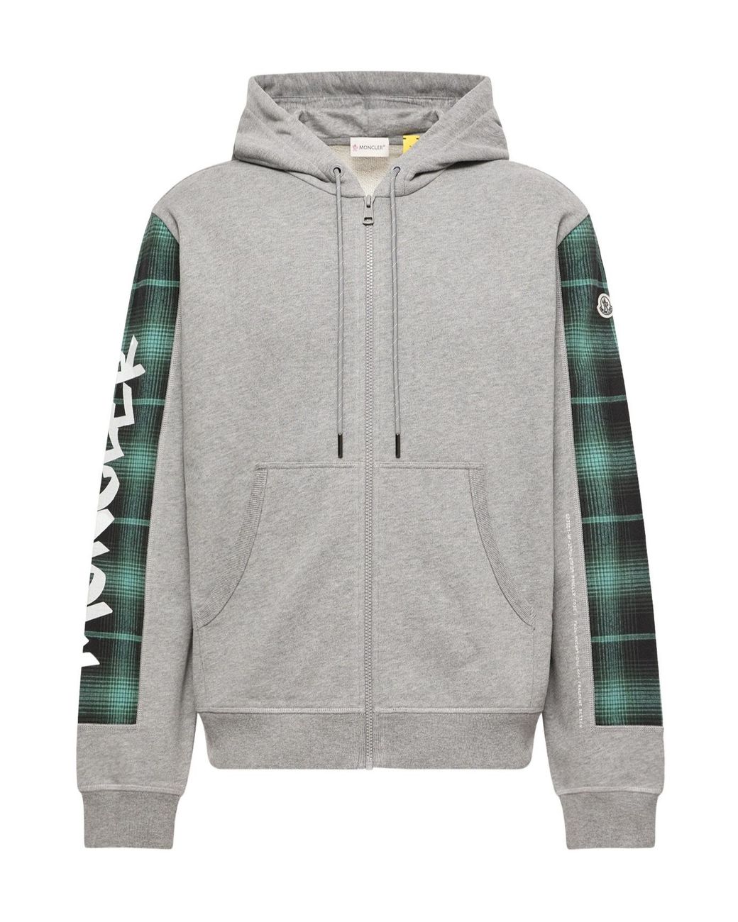 Moncler Gray X Fragment Zip-Up Hoodie for men