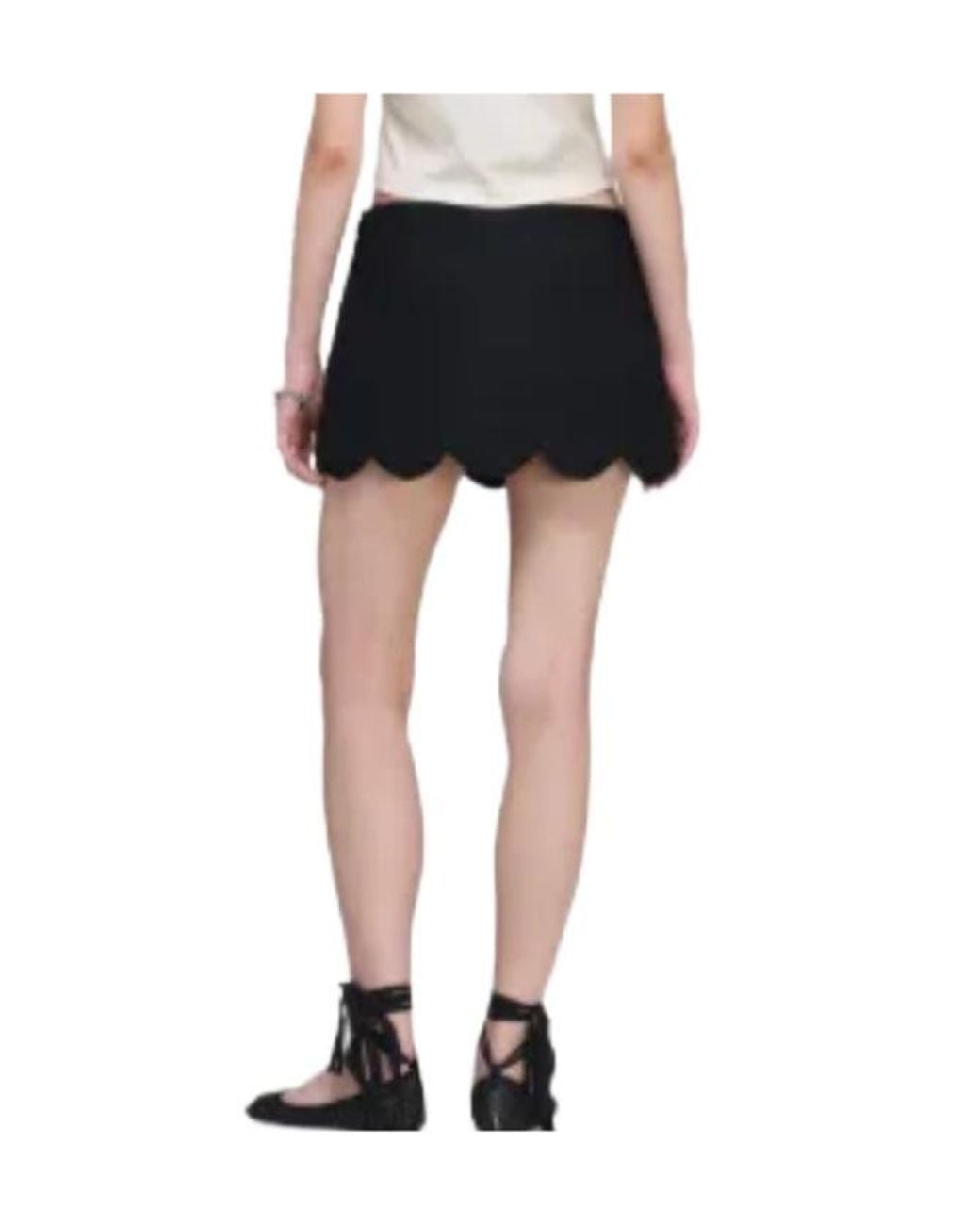 Marc Jacobs Black Embroidered Mini Skirt