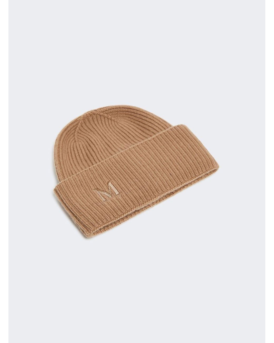 Max Mara Brown Mmretina Ribbed Beanie