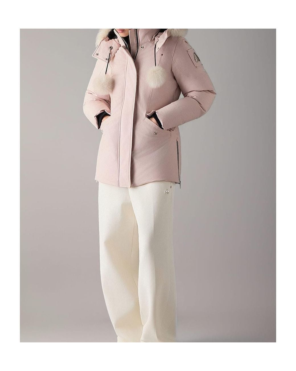 Moose Knuckles Pink Original 3Q Down Jacket