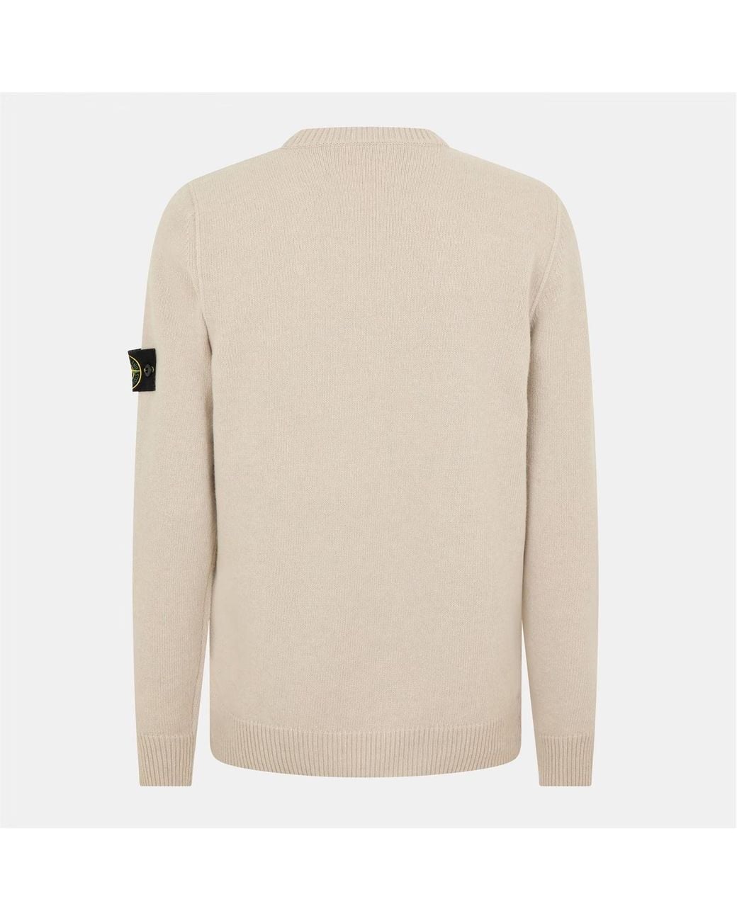 Stone Island White Crewneck Jumper for men