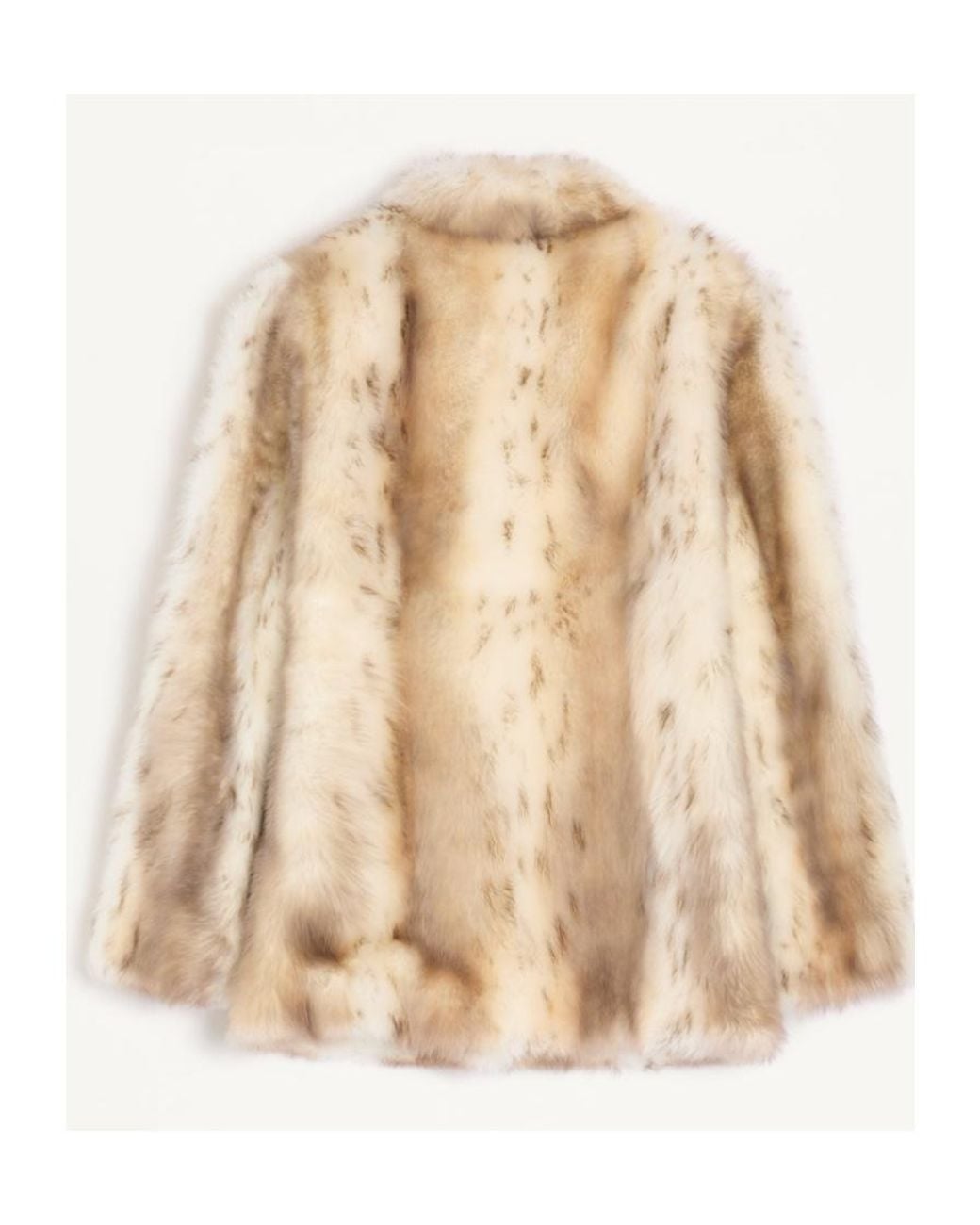Valentino Natural Hook Closure Long-Sleeved Coat