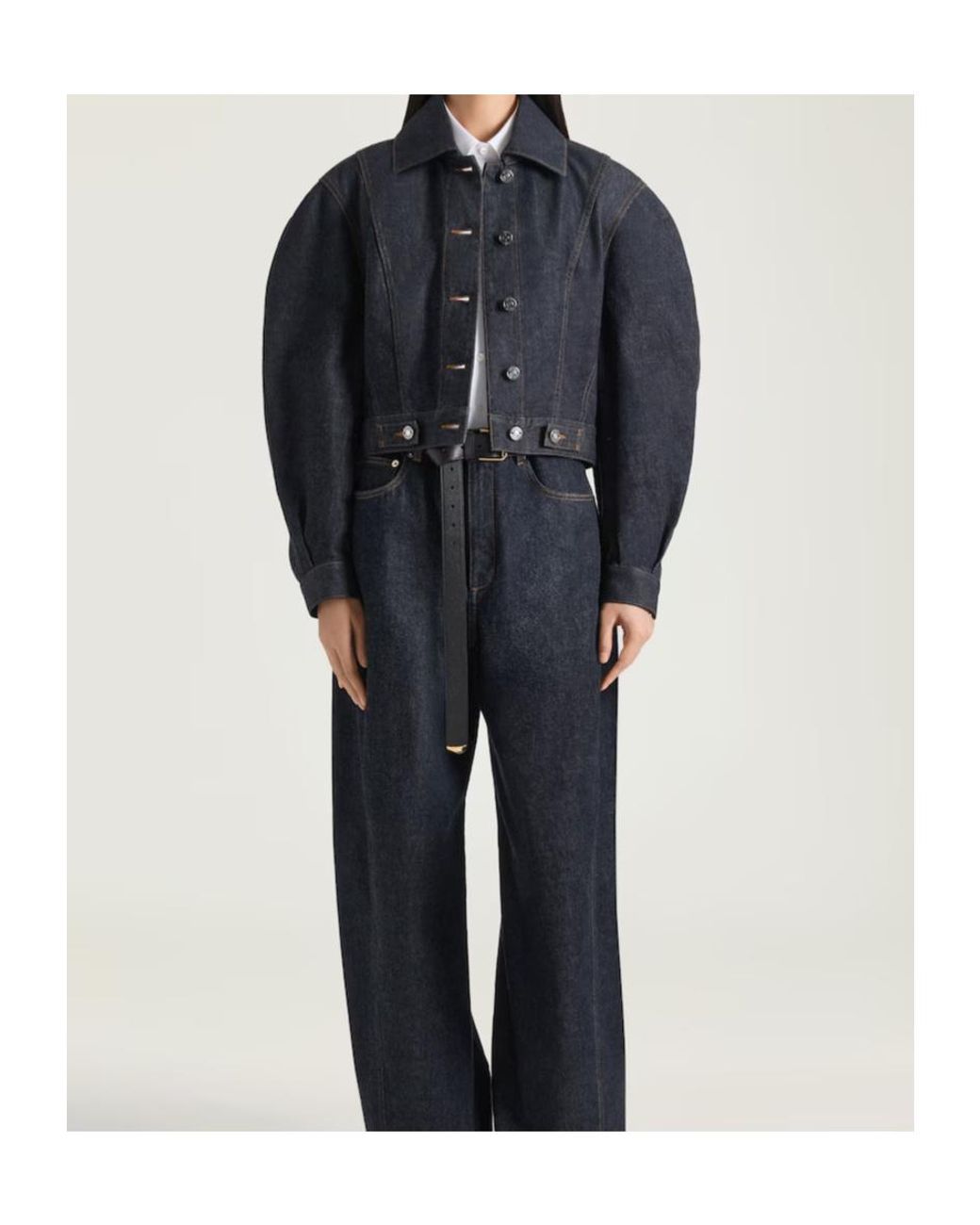 Givenchy Blue Collared Button-Up Denim Jacket