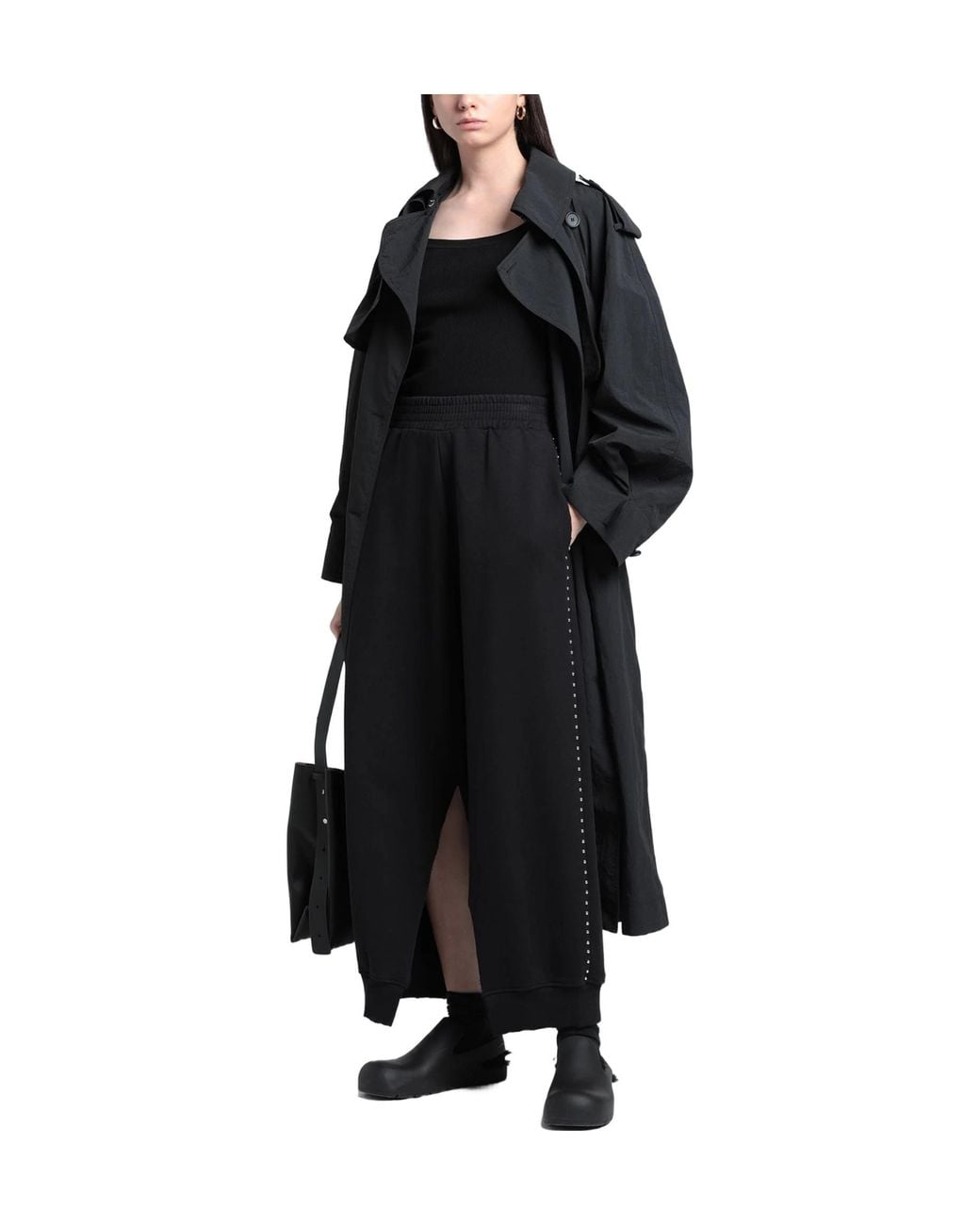 MM6 by Maison Margiela Black Minimalist Casual Trousers