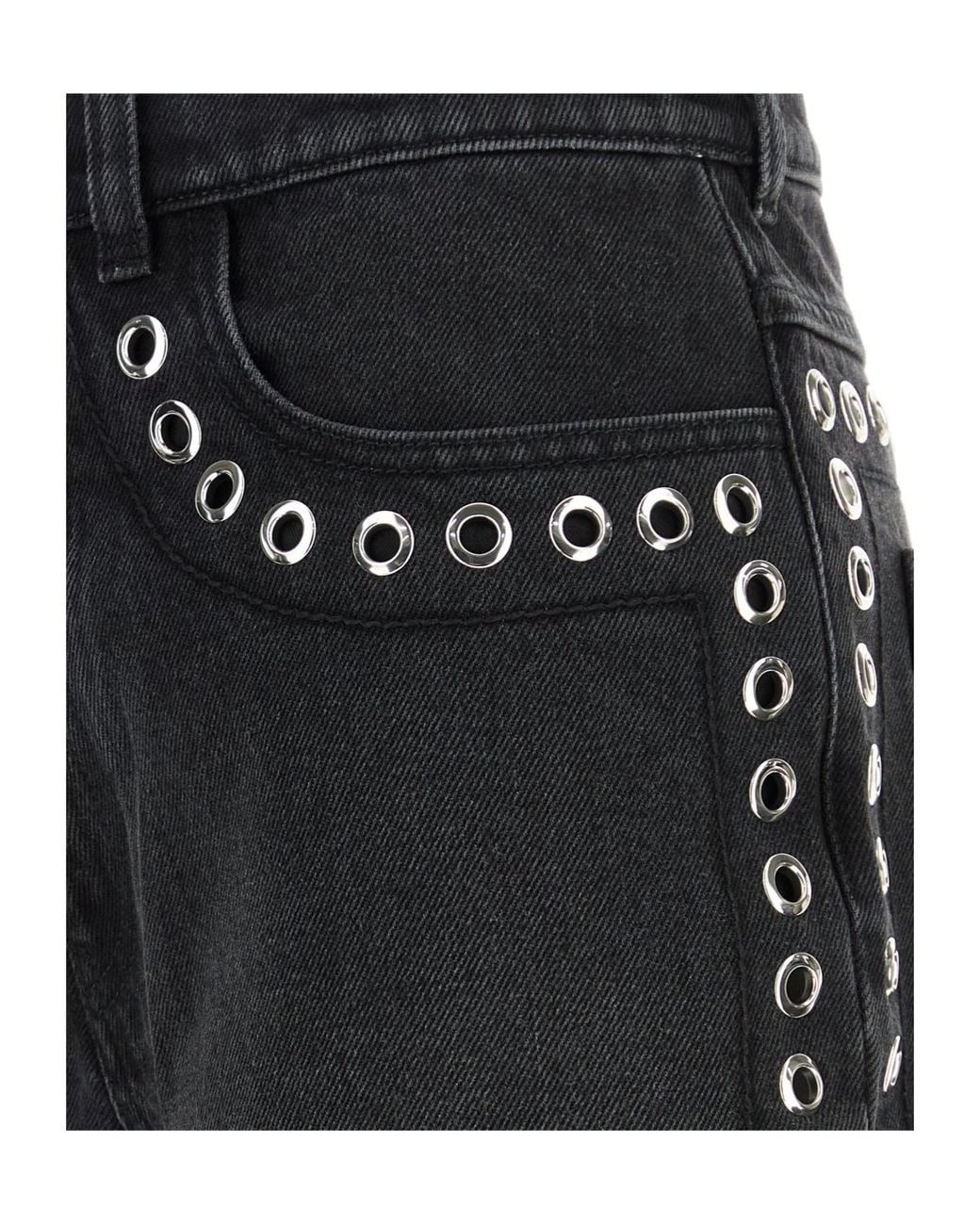 Marni Black Eyelet Jeans