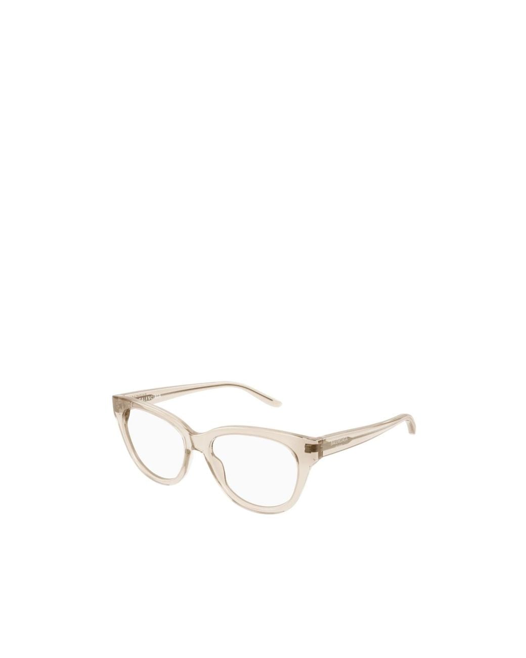 Balenciaga White Eyewear Butterfly Frame Glasses