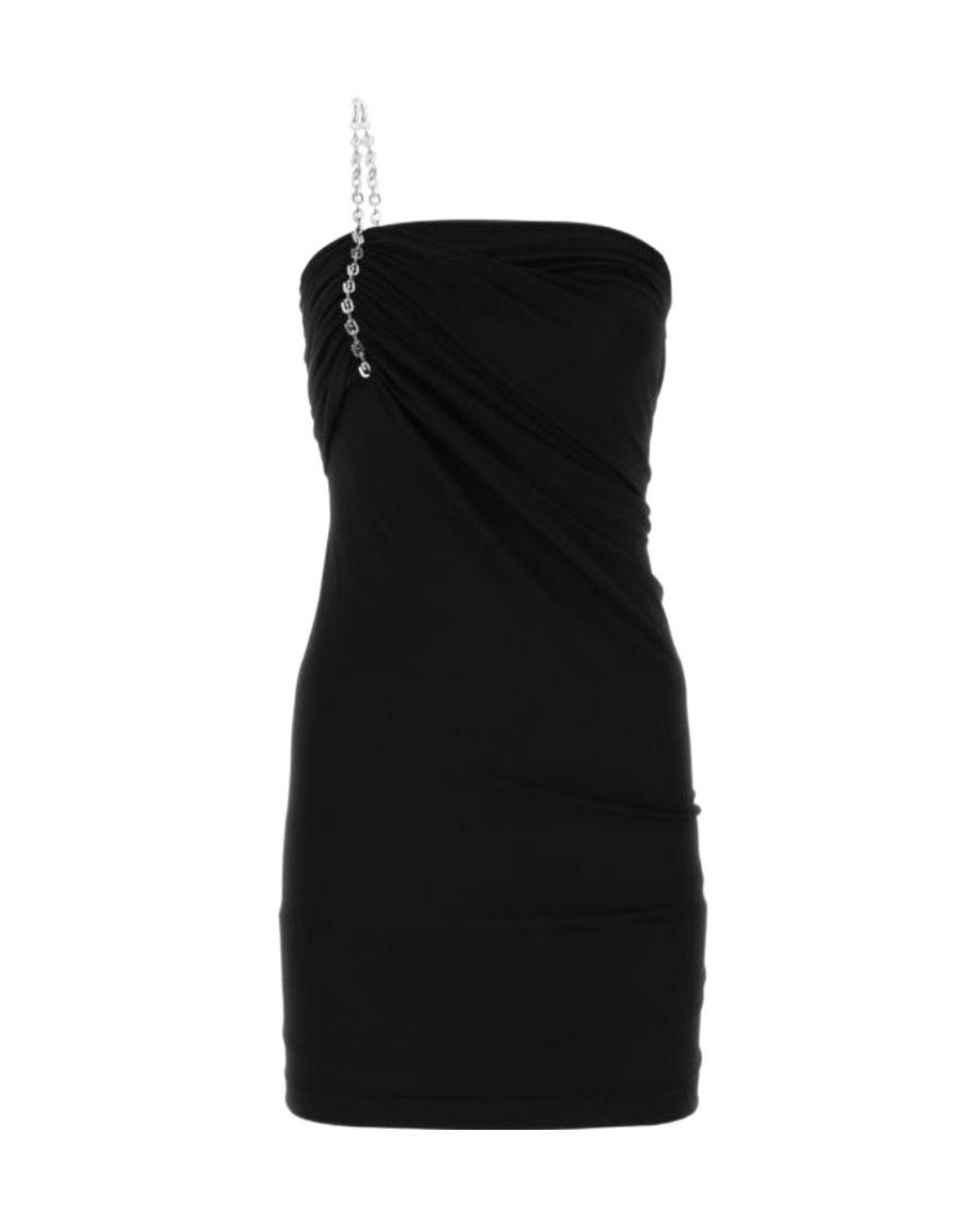 Givenchy Black G Link One-Shoulder Dress