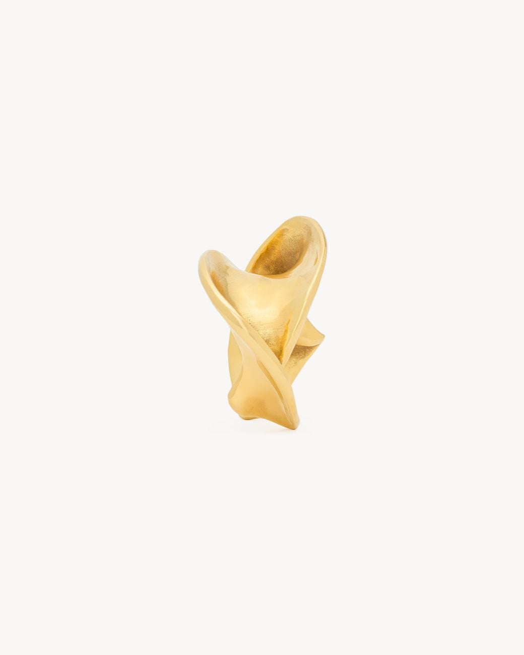 Saint Laurent Metallic Wavy Cuff